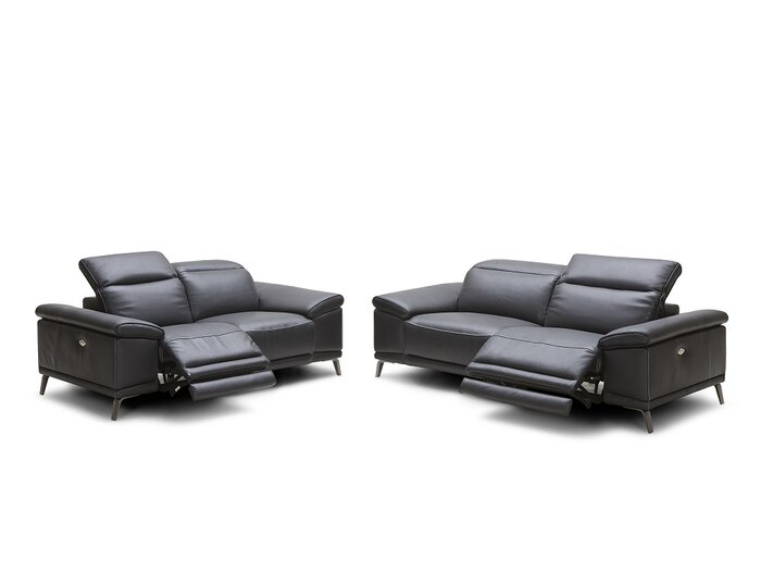 carnegie leather reclining sofa